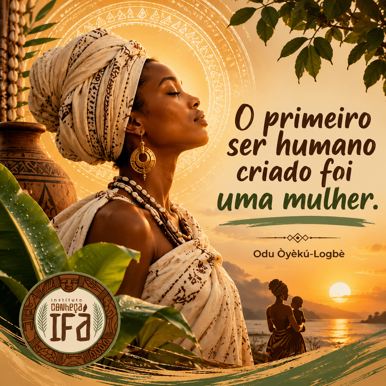 O primeiro ser humano criado foi uma mulher