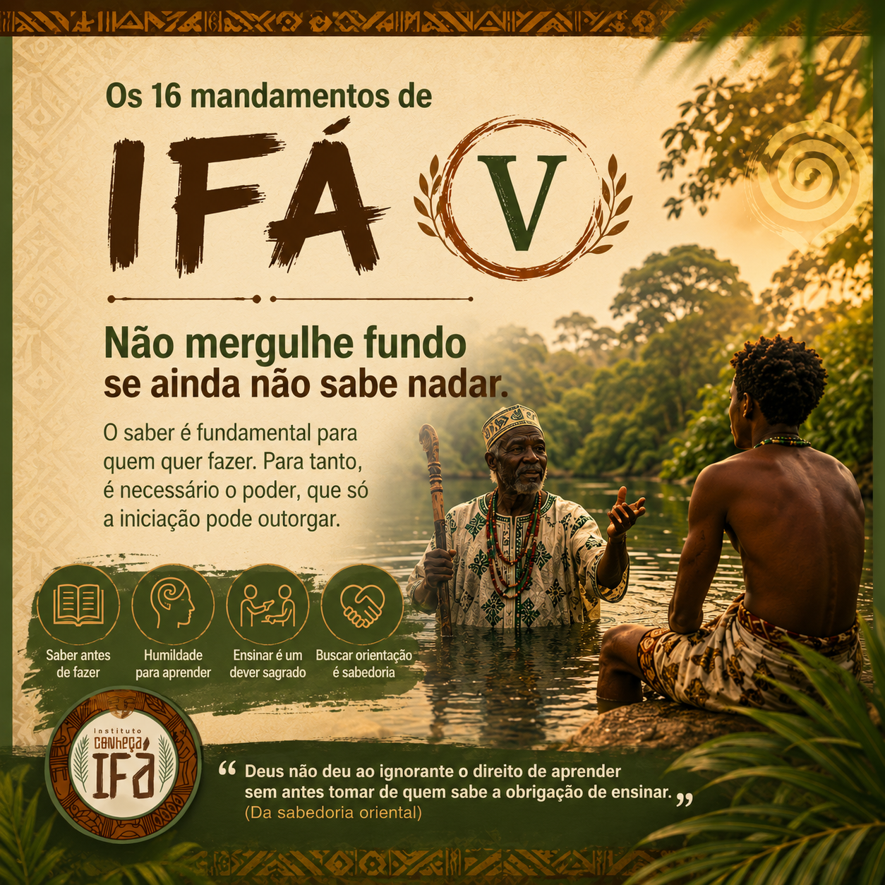 16 mandamentos de Ifá – V
