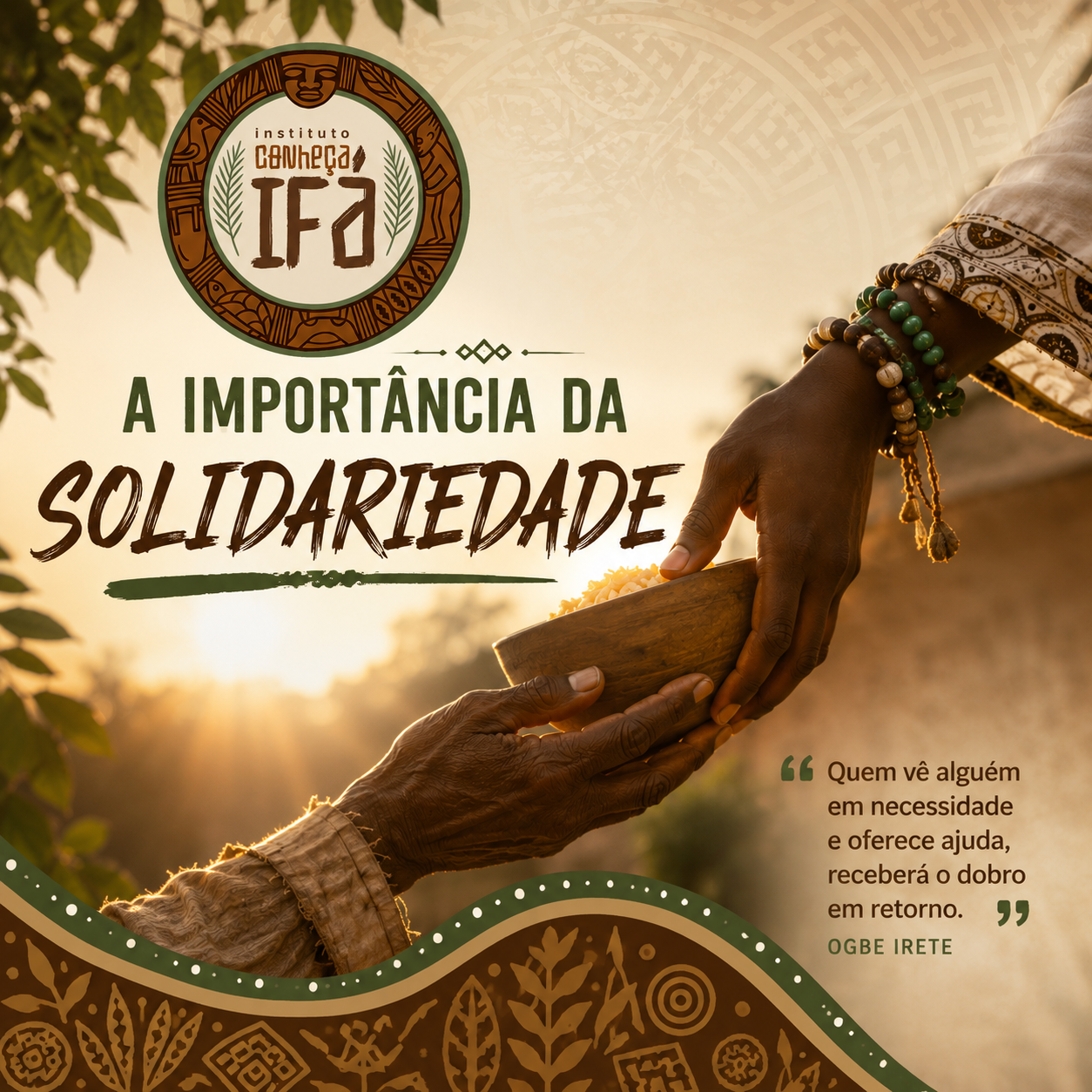 A importância da solidariedade