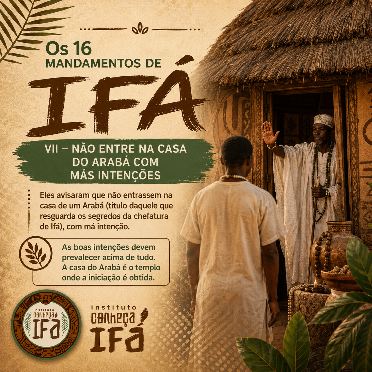 16 mandamentos de Ifá – VII